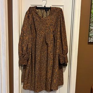 Trapeze dress with pockets.